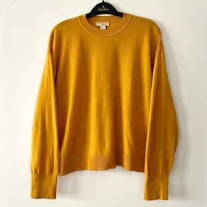 Mustard Gold Brooks Brothers Marino Sweater